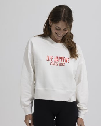 Oversized κοντό φούτερ. Sweatshirt NOOS Pilates Wear