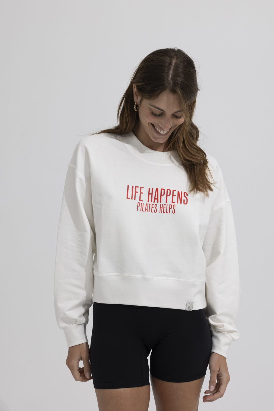 Oversized κοντό φούτερ. Sweatshirt NOOS Pilates Wear
