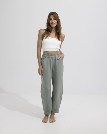 Βαμβακερό barrel παντελόνι Trousers NOOS Pilates Wear