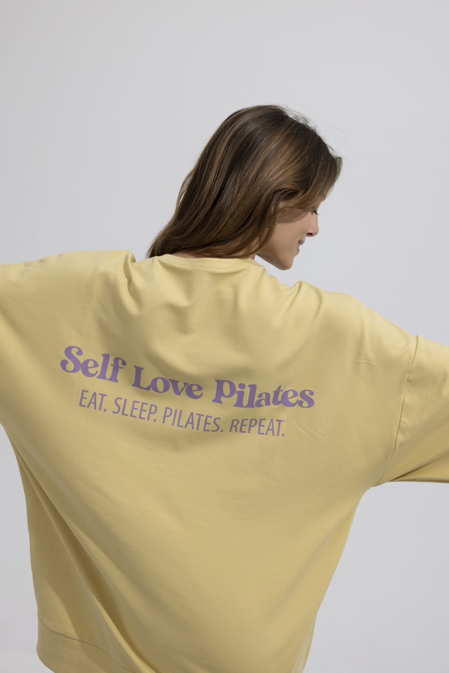 Φούτερ oversized με τύπωμα. Sweatshirt NOOS Pilates Wear