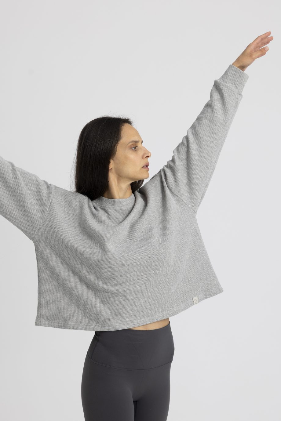 Μπλούζα βαμβακερή με ιδιαίτερη ύφανση. Sweatshirt NOOS Pilates Wear