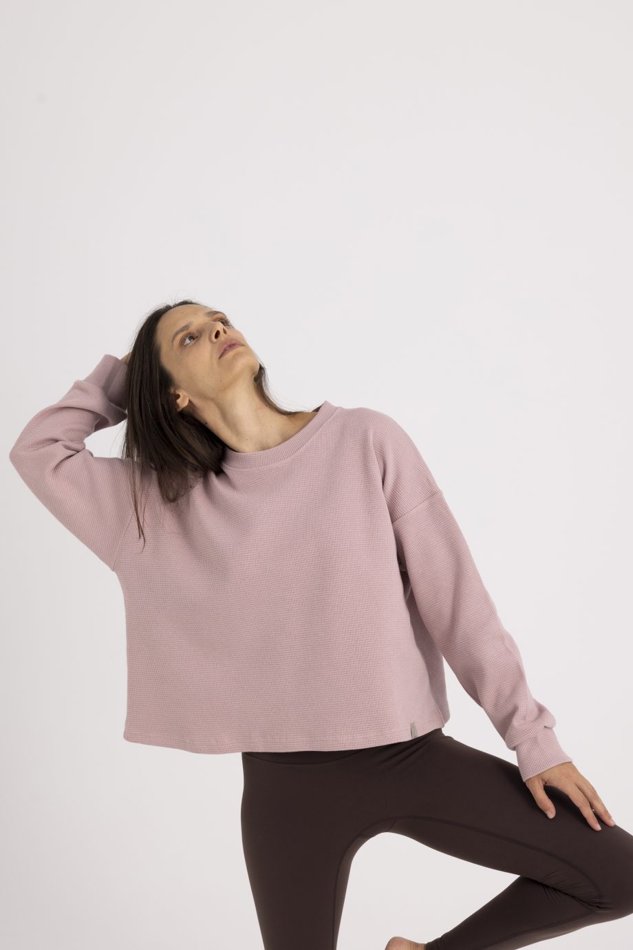 Μπλούζα βαμβακερή με ιδιαίτερη ύφανση. Sweatshirt NOOS Pilates Wear