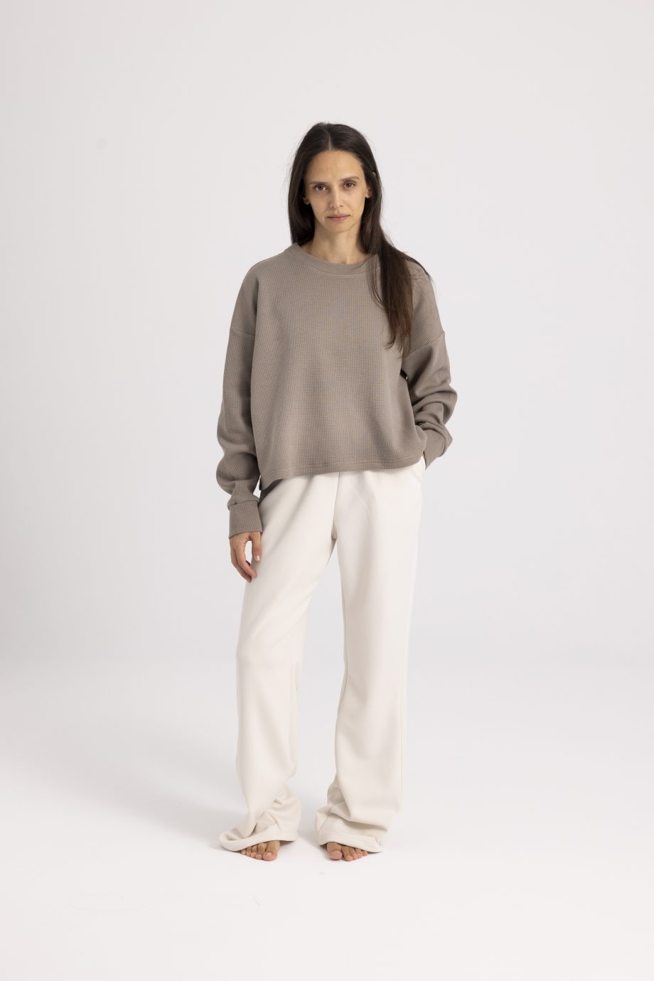 Μπλούζα βαμβακερή με ιδιαίτερη ύφανση. Sweatshirt NOOS Pilates Wear
