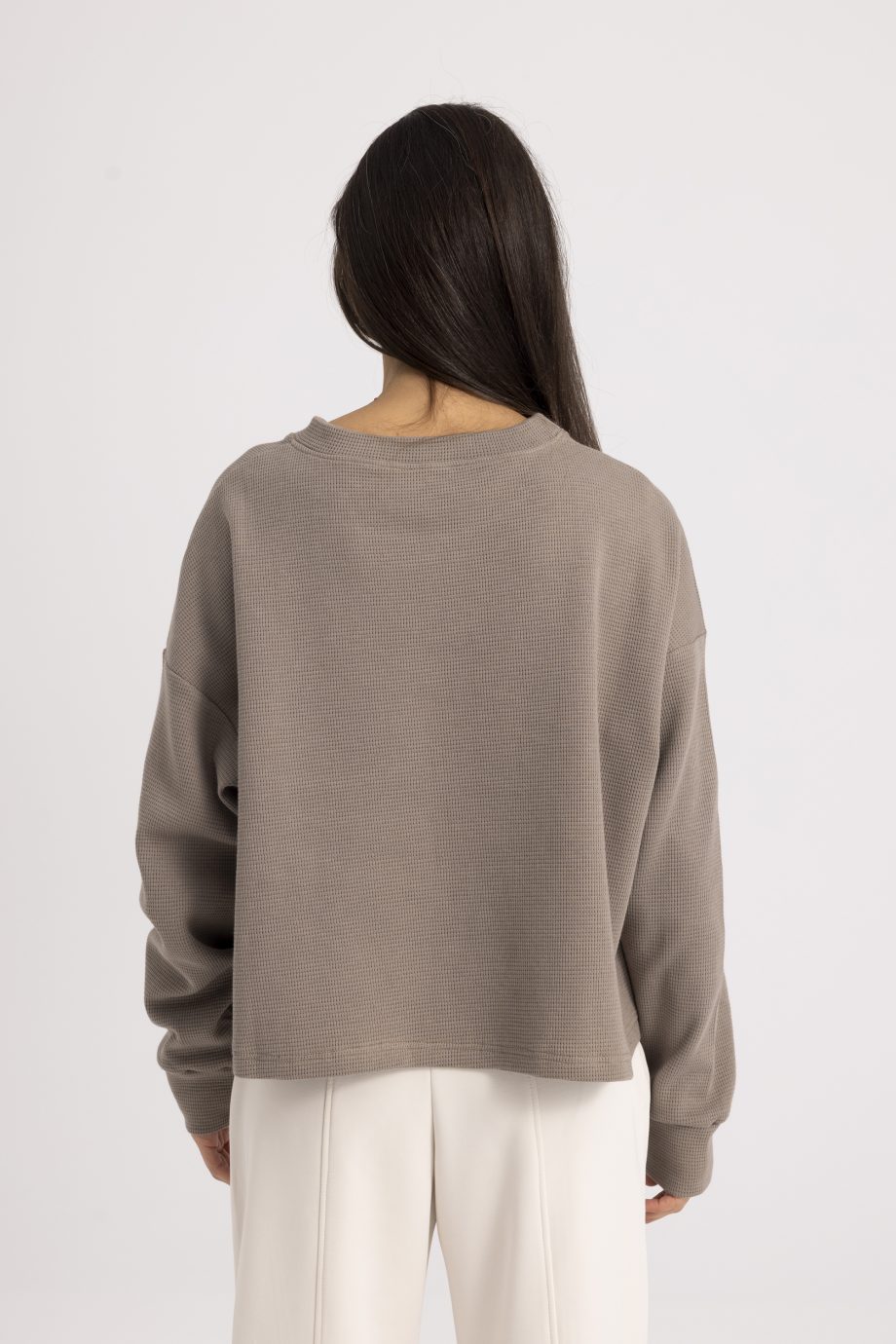 Μπλούζα βαμβακερή με ιδιαίτερη ύφανση. Sweatshirt NOOS Pilates Wear