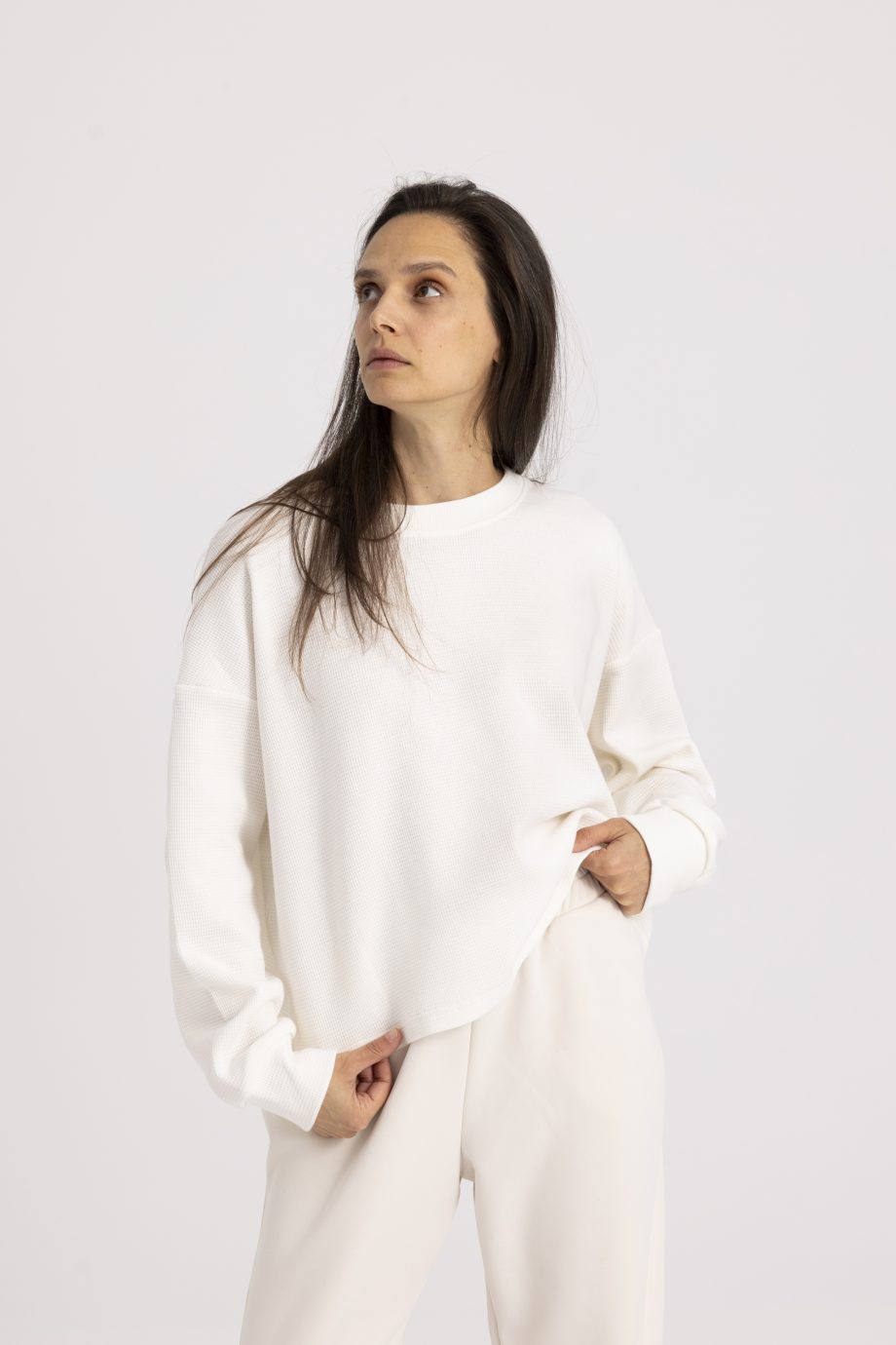Μπλούζα βαμβακερή με ιδιαίτερη ύφανση. Sweatshirt NOOS Pilates Wear