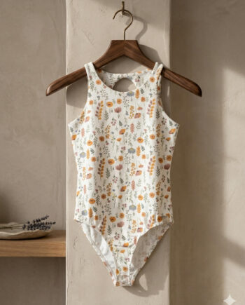 Κορμάκι με φλοράλ τύπωμα Tank Tops NOOS Pilates Wear