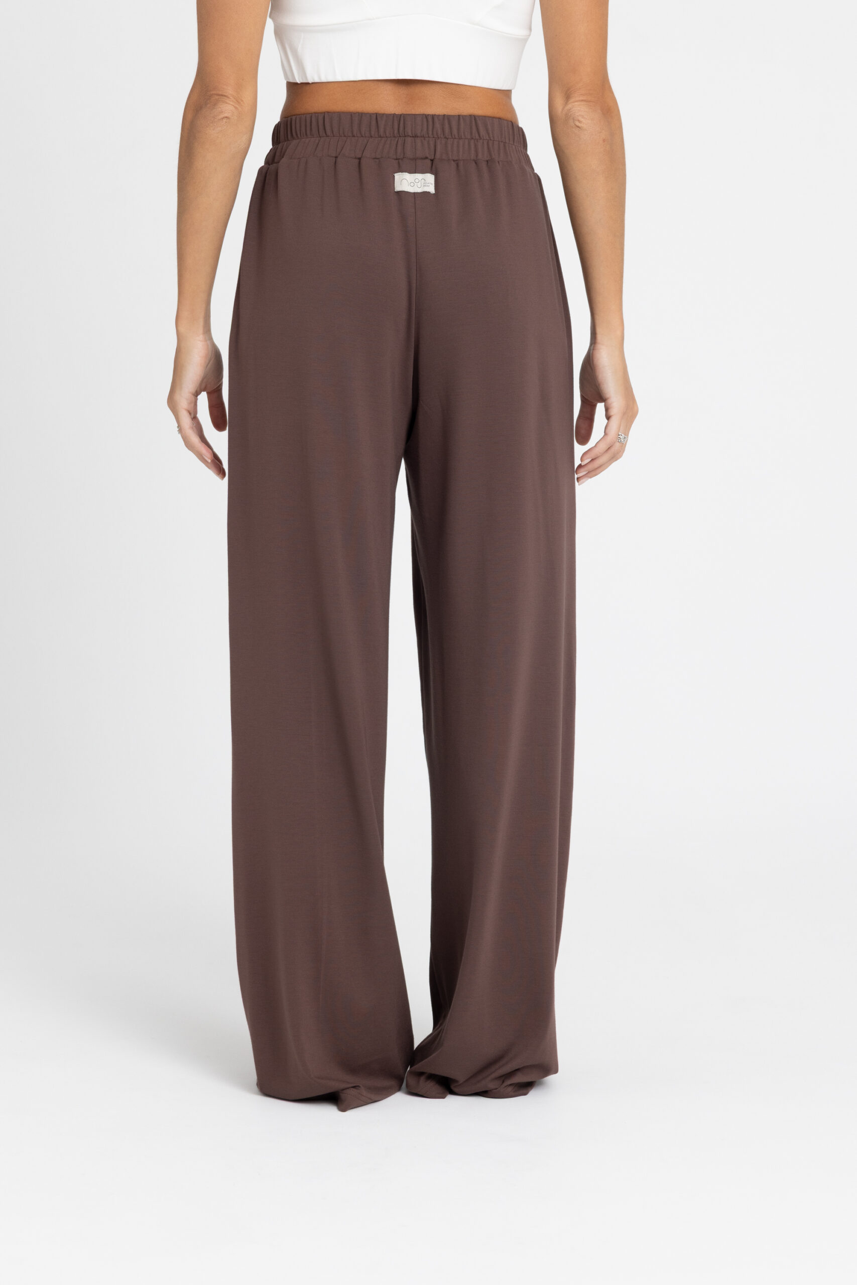 Trousers - Παντελόνι Wide Leg από απαλό μείγμα Βamboo Παντελόνι Wide Leg από απαλό μείγμα Βamboo Trousers NOOS Pilates Wear