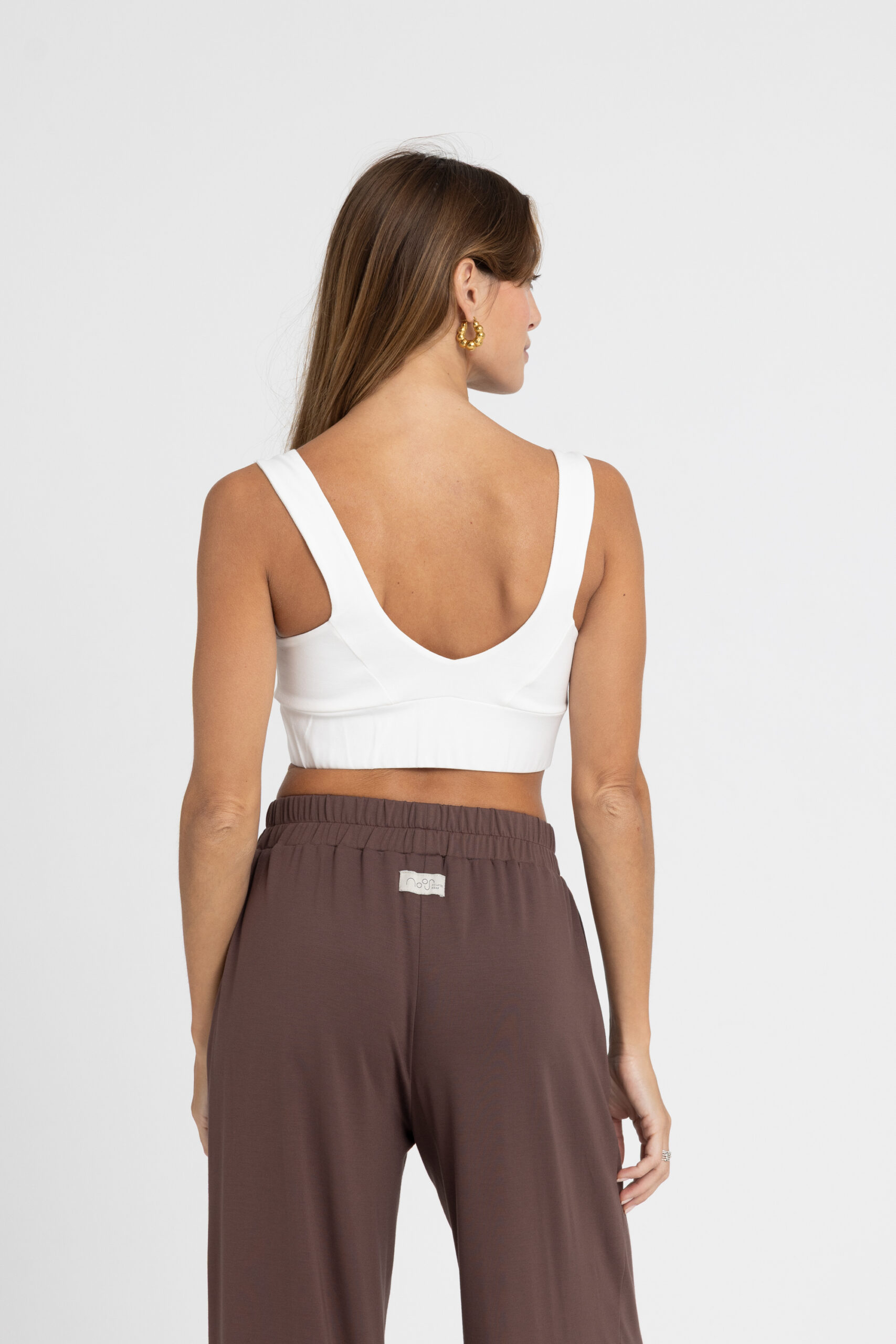 Trousers - Παντελόνι Wide Leg από απαλό μείγμα Βamboo Παντελόνι Wide Leg από απαλό μείγμα Βamboo Trousers NOOS Pilates Wear