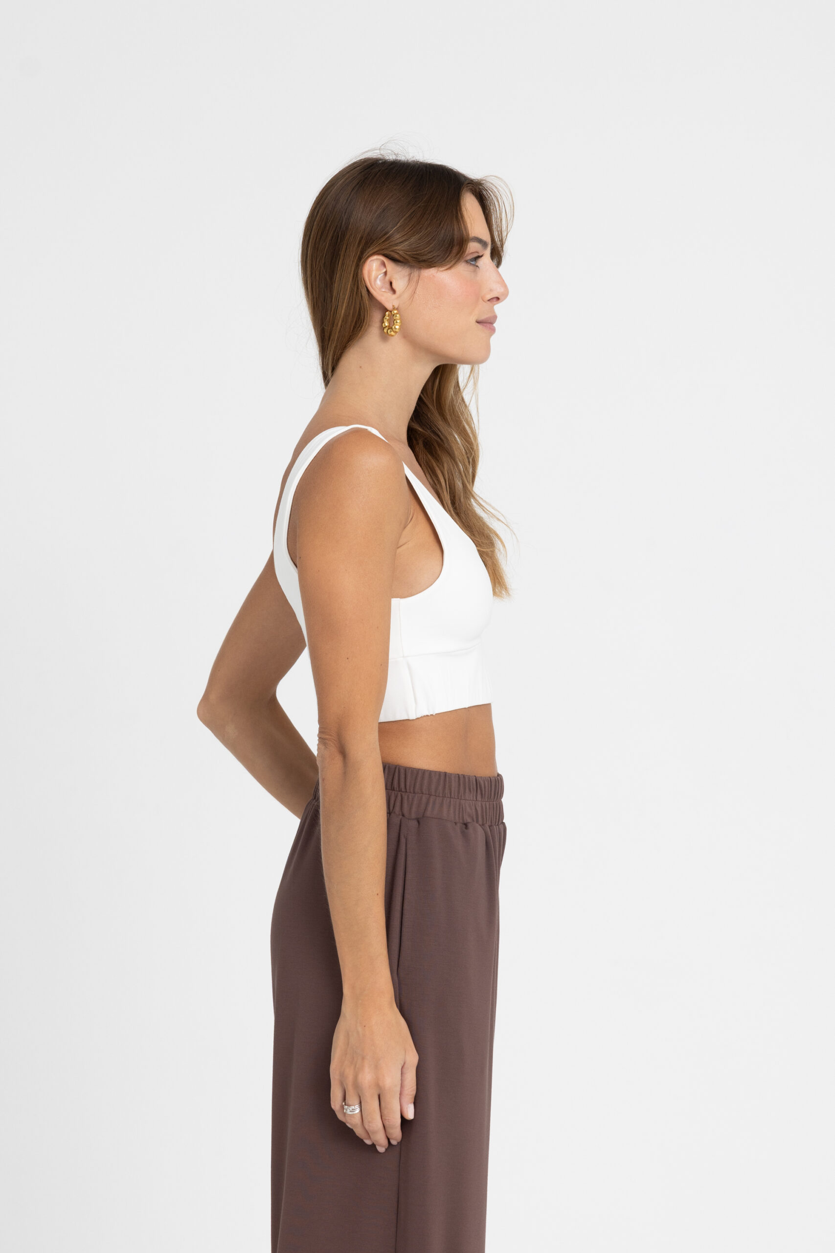 Trousers - Παντελόνι Wide Leg από απαλό μείγμα Βamboo Παντελόνι Wide Leg από απαλό μείγμα Βamboo Trousers NOOS Pilates Wear
