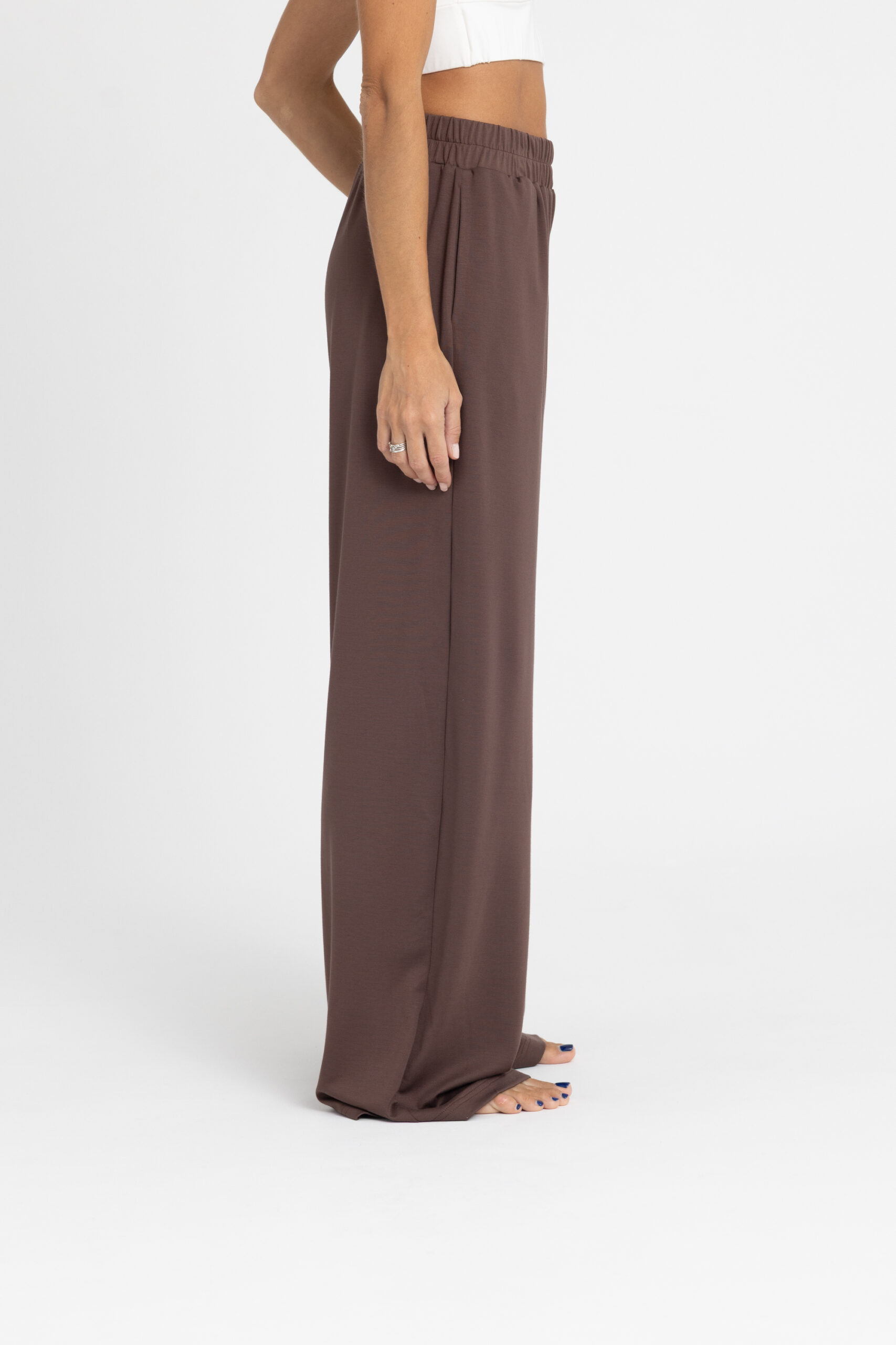 Trousers - Παντελόνι Wide Leg από απαλό μείγμα Βamboo Παντελόνι Wide Leg από απαλό μείγμα Βamboo Trousers NOOS Pilates Wear